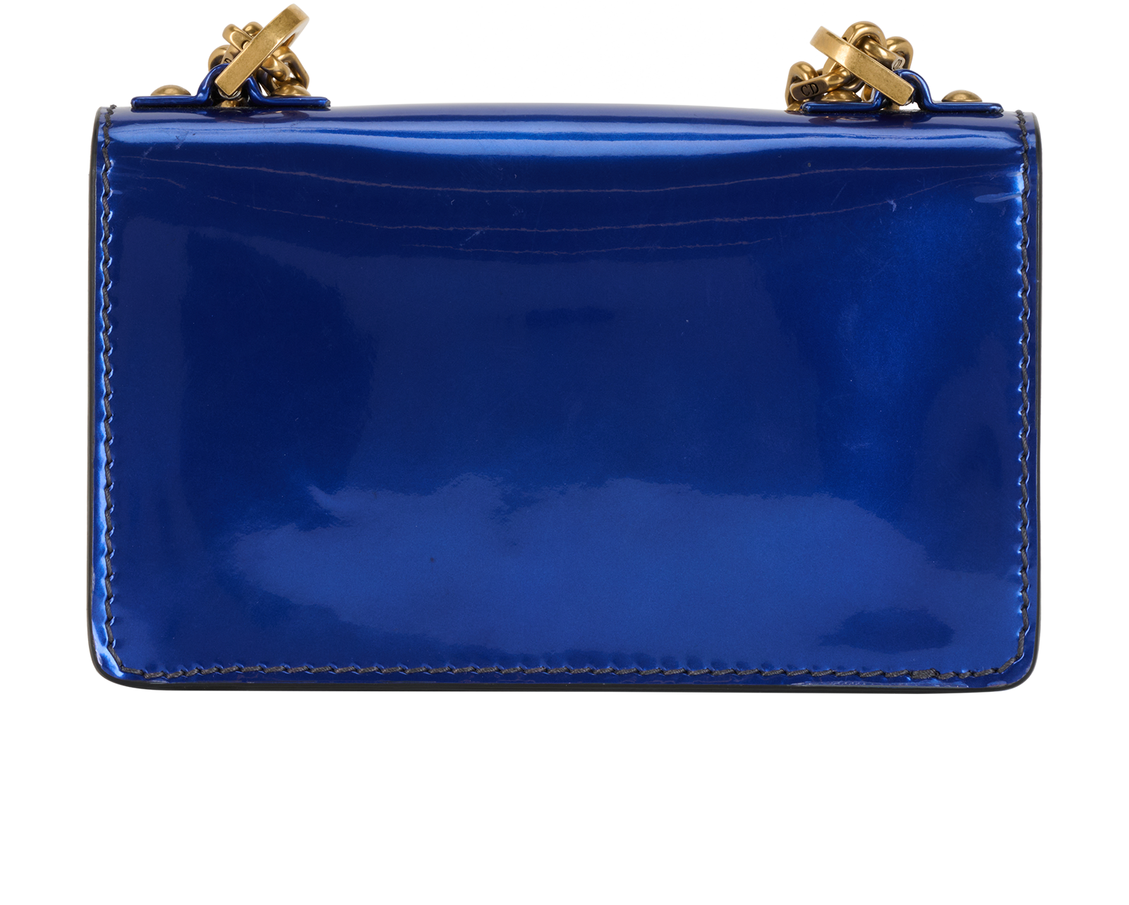 Mini J'Adior, &pound;850, Handbags, Blue, Patent Leather, Back view